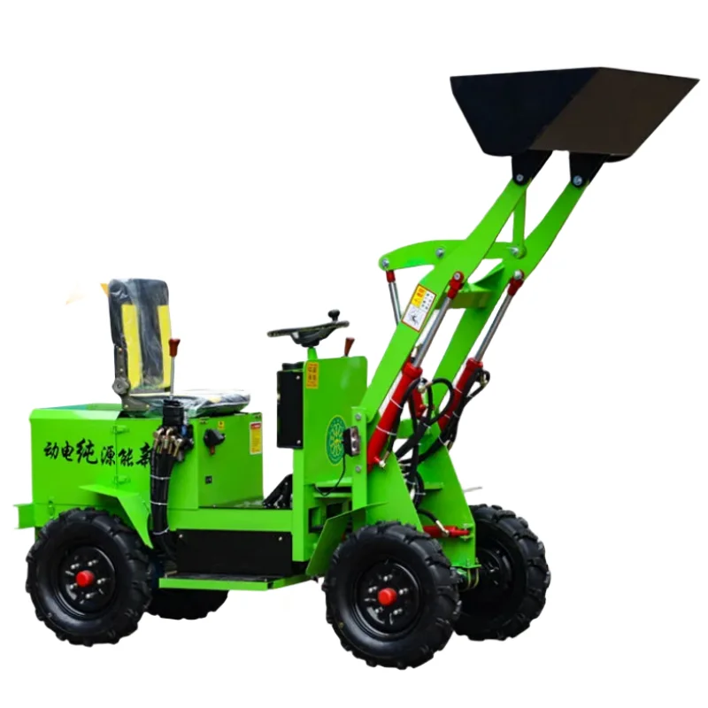 Four-wheel mini-forklift 2023 cheap 0.5-3 ton mini backhoe loader small front loader small diesel/electric loader price