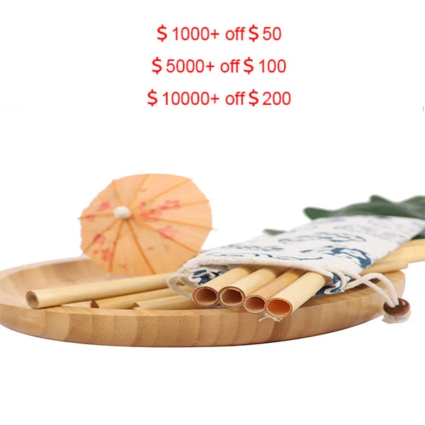 Medium Size180*6mm Biodegradable Disposable Reed Straw Coffee Tea Drinking Straws