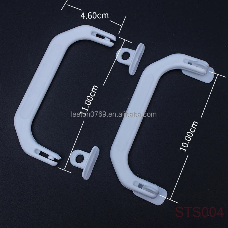 Factory supply 100mm white plastic handle for boxes