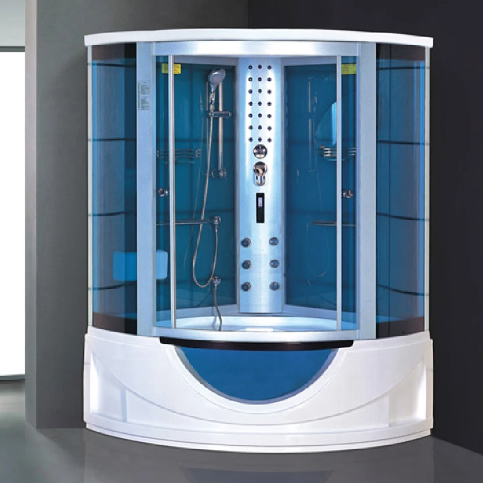 Modern design home furniture corner install white acrylic cabin enclosure shower cabin steam room bath