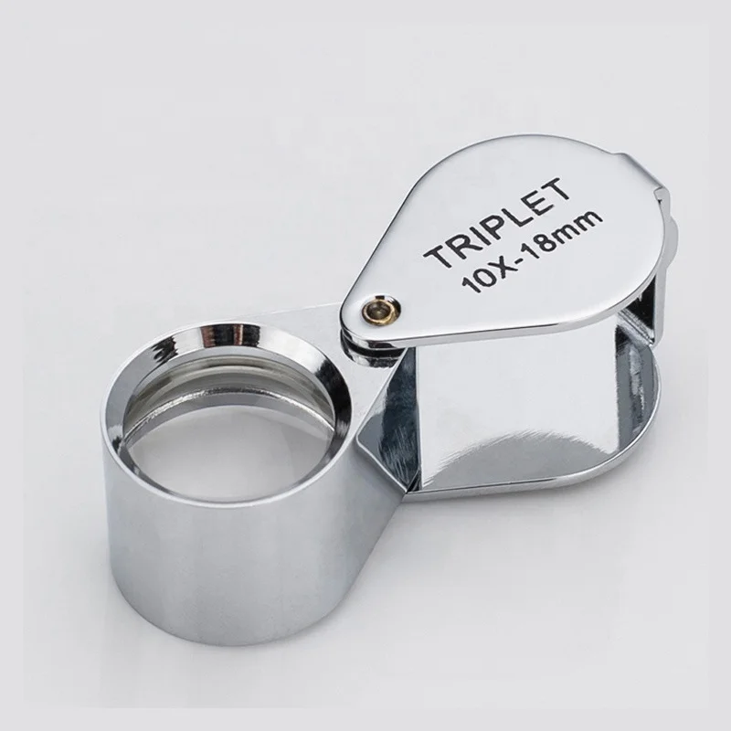
Superior quality Aluminium 10X18 Triplet Jewelry Loupe for Jewelry Diamond Tool 