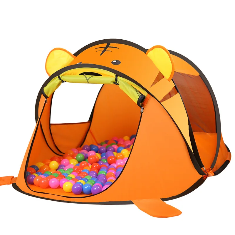Indoor Outdoor Folding Tiger Style Popup Kids Play House Tent