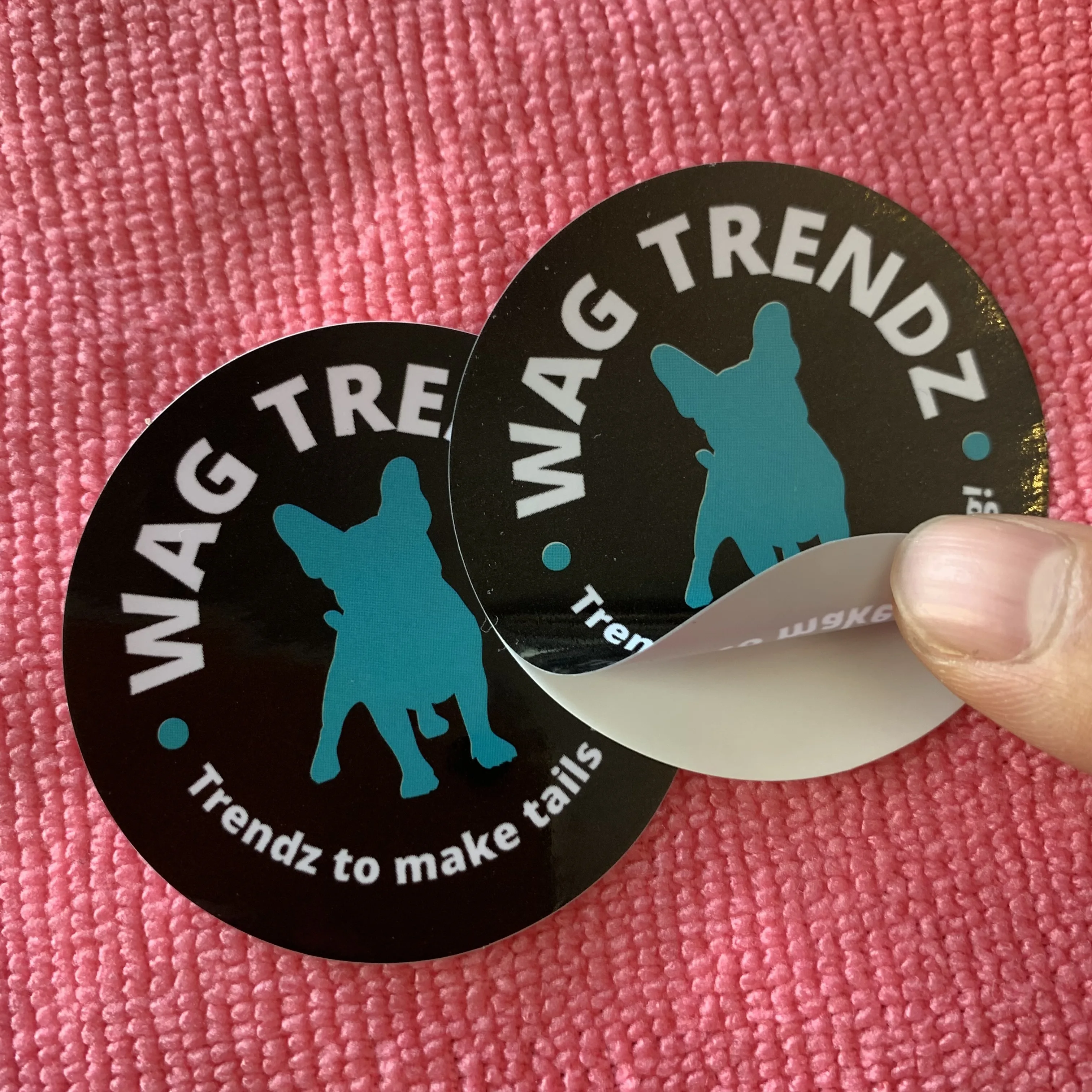 China Wholesale Adhesive Vinyl Sticker,Waterproof Cute Logo PVC Plastic Sticker For Car