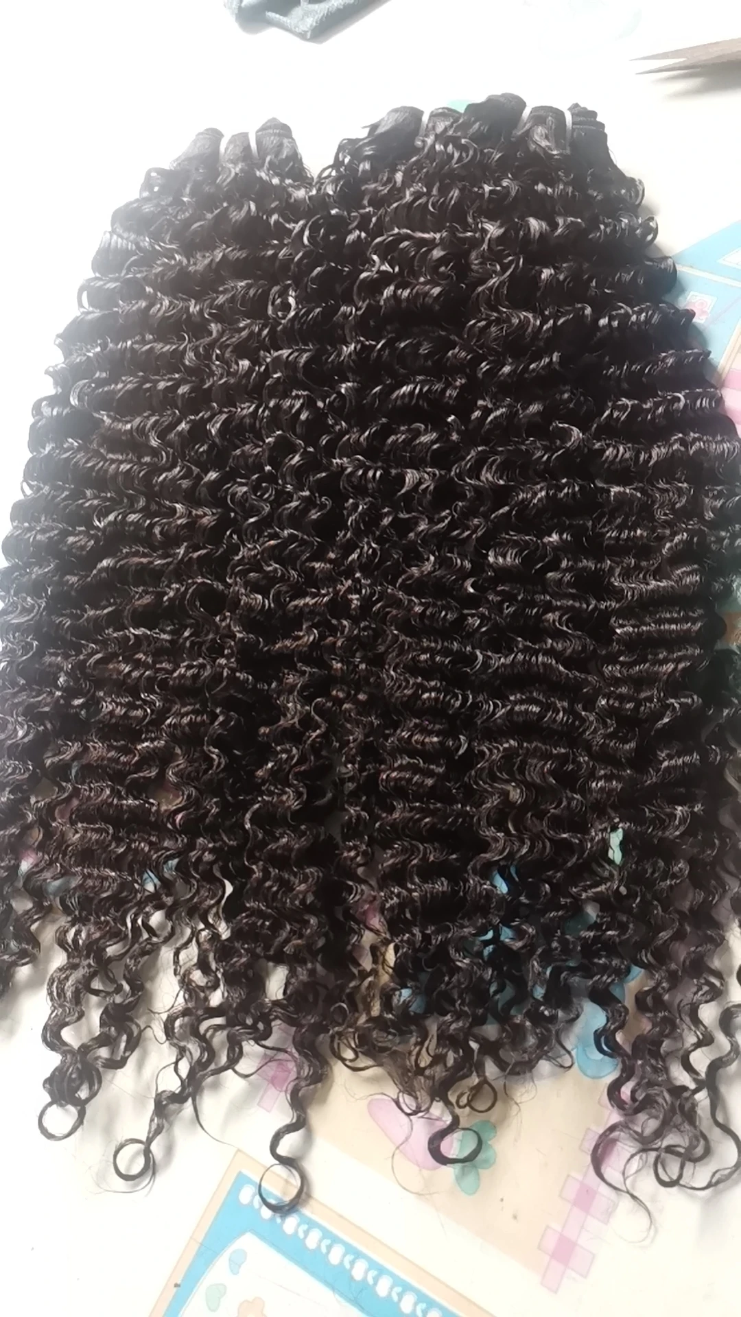 Wholesale price human Hair double drawn Human hair extensions steam curly fumi curly burmese curl
