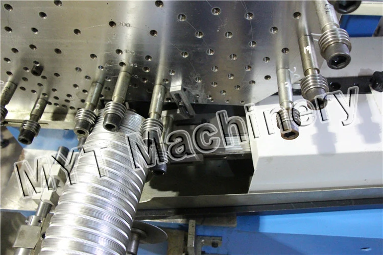MYT Shanghai Hvac Fire Resistant Insulated Pvc Flexible Aluminum Duct Making Forming Machine For Air Conditioning Ventilation