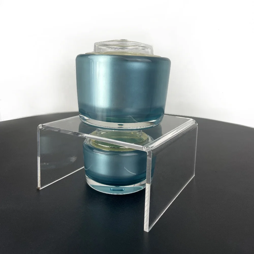 Boutique Display Stand Hot Bending Showcase Shelf for Figures Buffets Cupcakes Jewelry Display Stand Clear Acrylic Display Riser