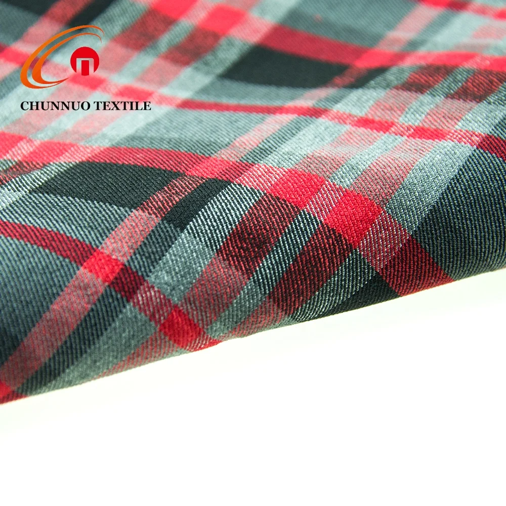 Chunnuo Wholesale  TR Spandex Yarn dyed 72%T19%R3%SP check style Woven Suit  fabric