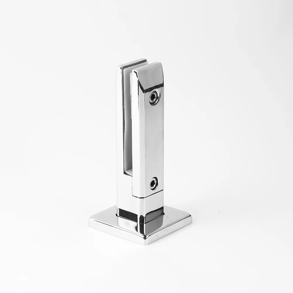 Лидер продаж, квадратный Регулируемый стеклянный зажим из нержавеющей стали с основанием для ограждения, стеклянный зажим 2205