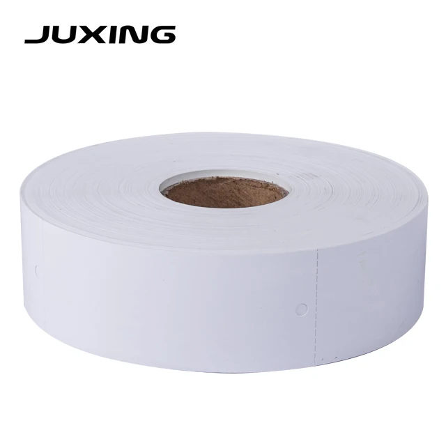 Juxing 40*70*500pcs Coated Paper Shoes Jeans Garment Bags Elastic Cord String Swing Clothing Price Hang tags