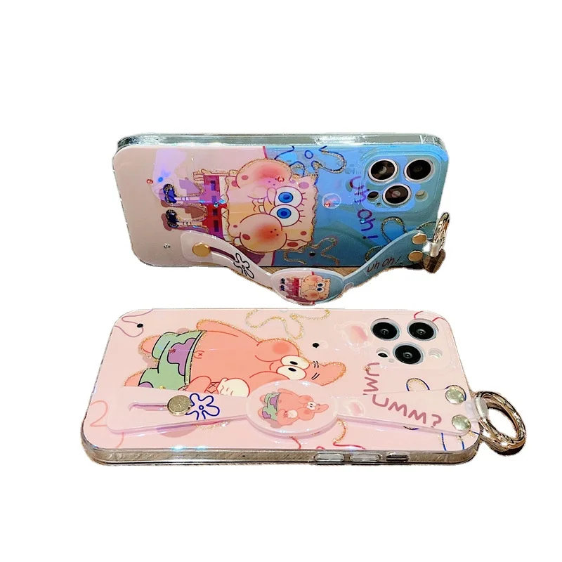 Phone Cases Custom Image For iphone Fundas Accesorios Para Celulares Estuche Transparente Para Telefono Con Arcoiris Brillante