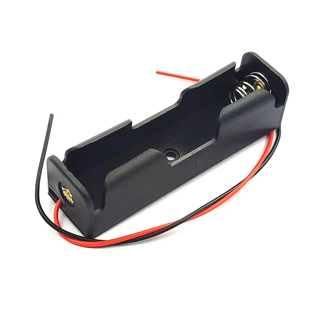 18650 Battery Case Holder 1*18650 3.7V Battery Storage Box Batteries Container with Wire Leads