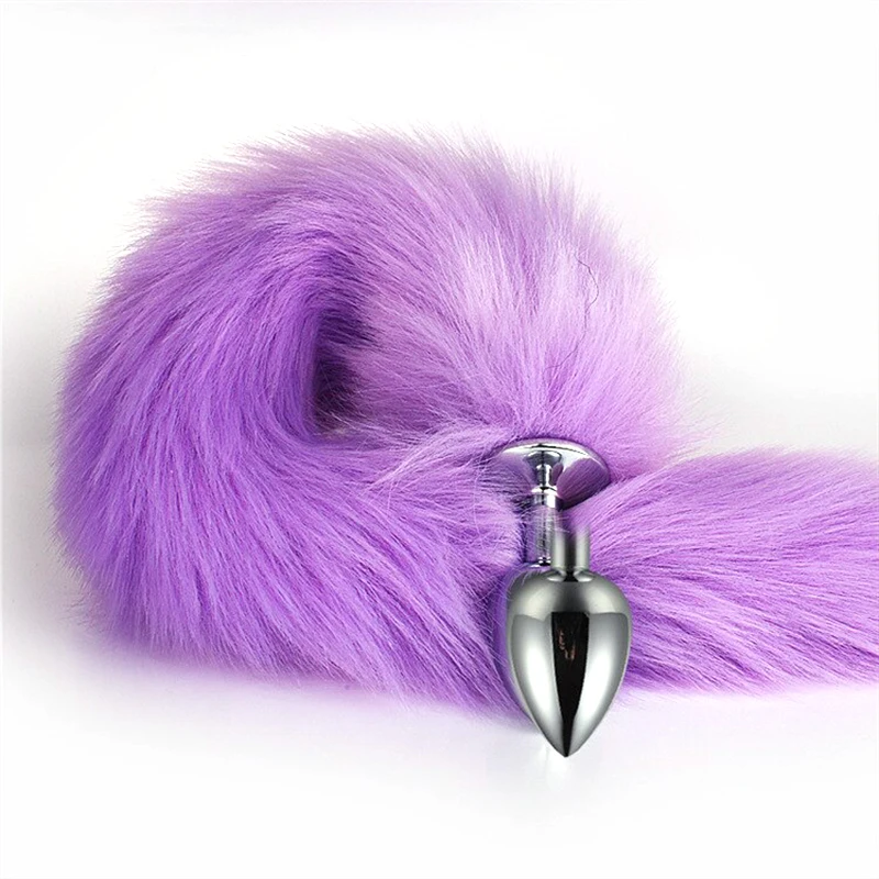Erotic Toy Sex Anal Plug 2Pcs Wireless Cat Ears Stainless Steel Fox Tail Adult Anal Plugs Dilator For Woman