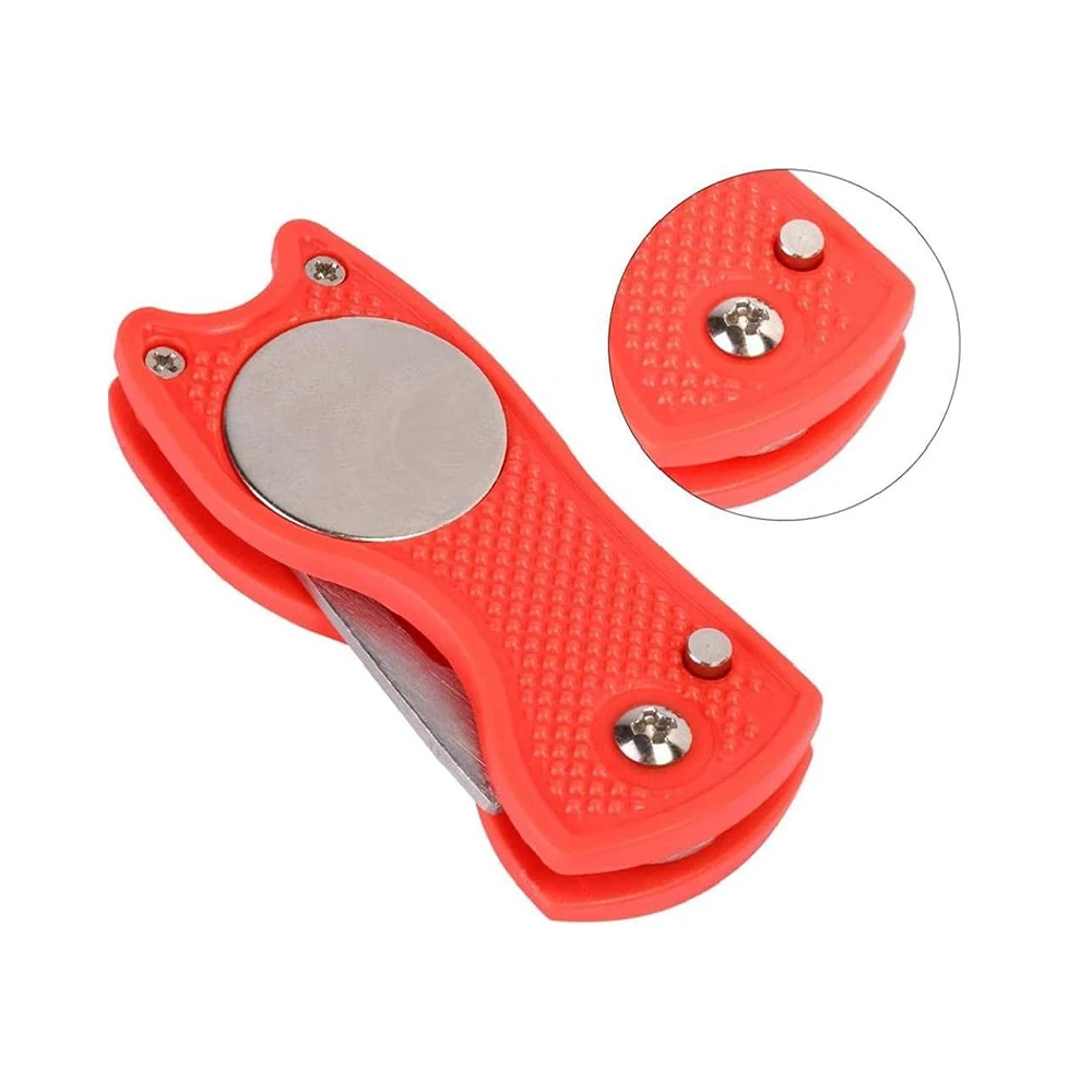 PRIMUS GOLF High Quality Retractable Golf Pitch Repair Tool Custom Logo Golf Ball Marker Divot Tool
