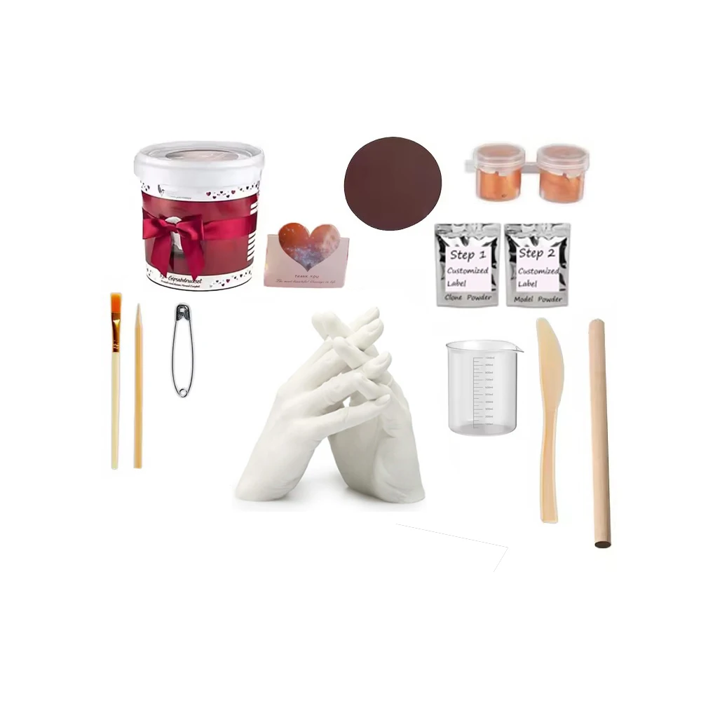Hand Casting Kit Alginate molding powder hand casting kit couples DIY hand casting kit 3d gift