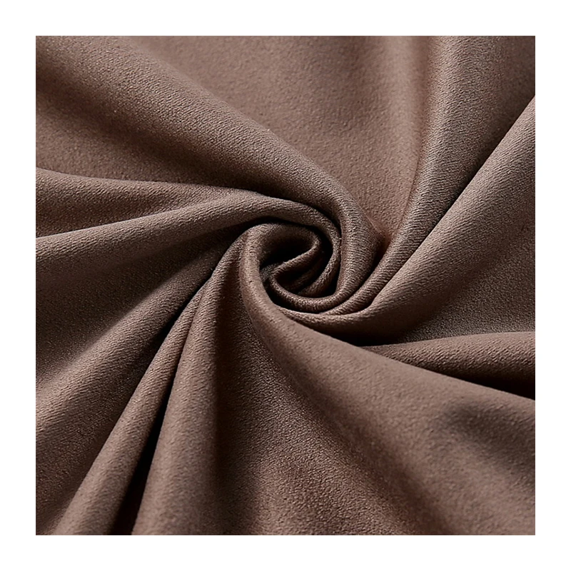 Scuba Suede Knitted Faux Fabric Stock Lot 280gsm 100%polyester Suede Fabric For Jacket Short Skirt