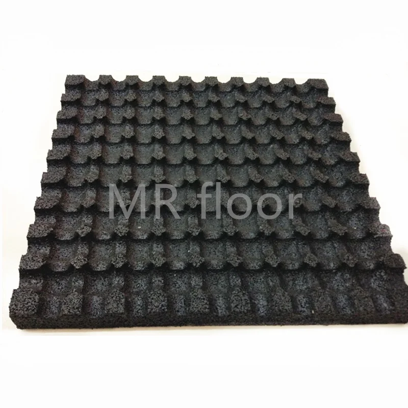 China factory price red 10% EPDM dots playground rubber mat bricks 500*500