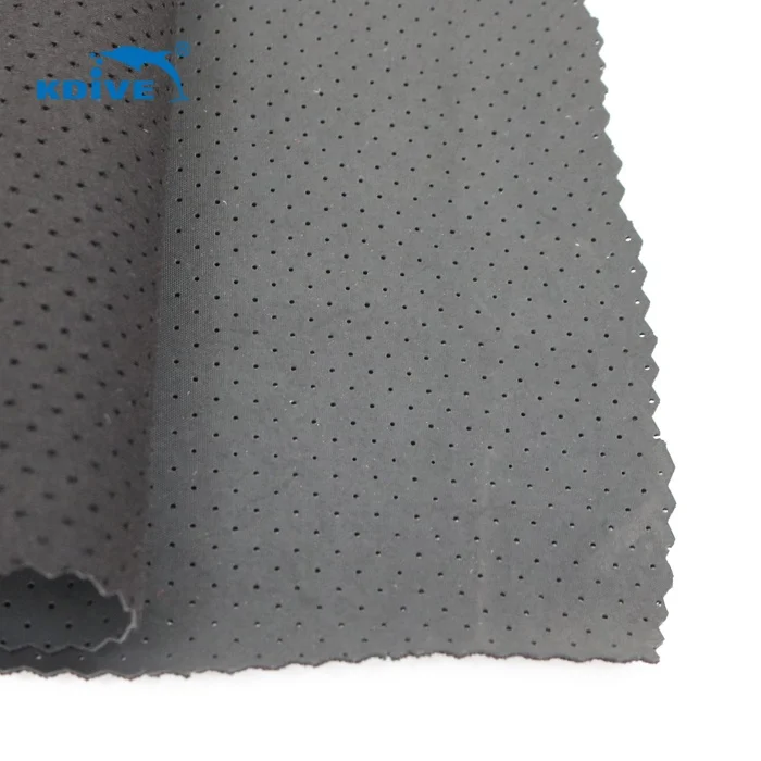 
Breathable Perforated Neoprene Sheets With Polyester Velvet Fabric for Sports Support 
