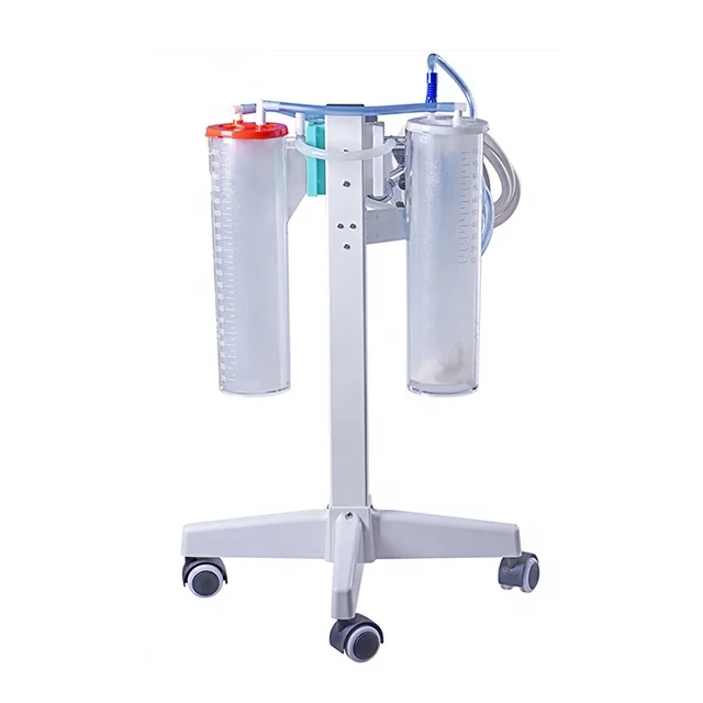 CE 2000ml Medical Suction Canister Liner Telescopic Bag With shutoff