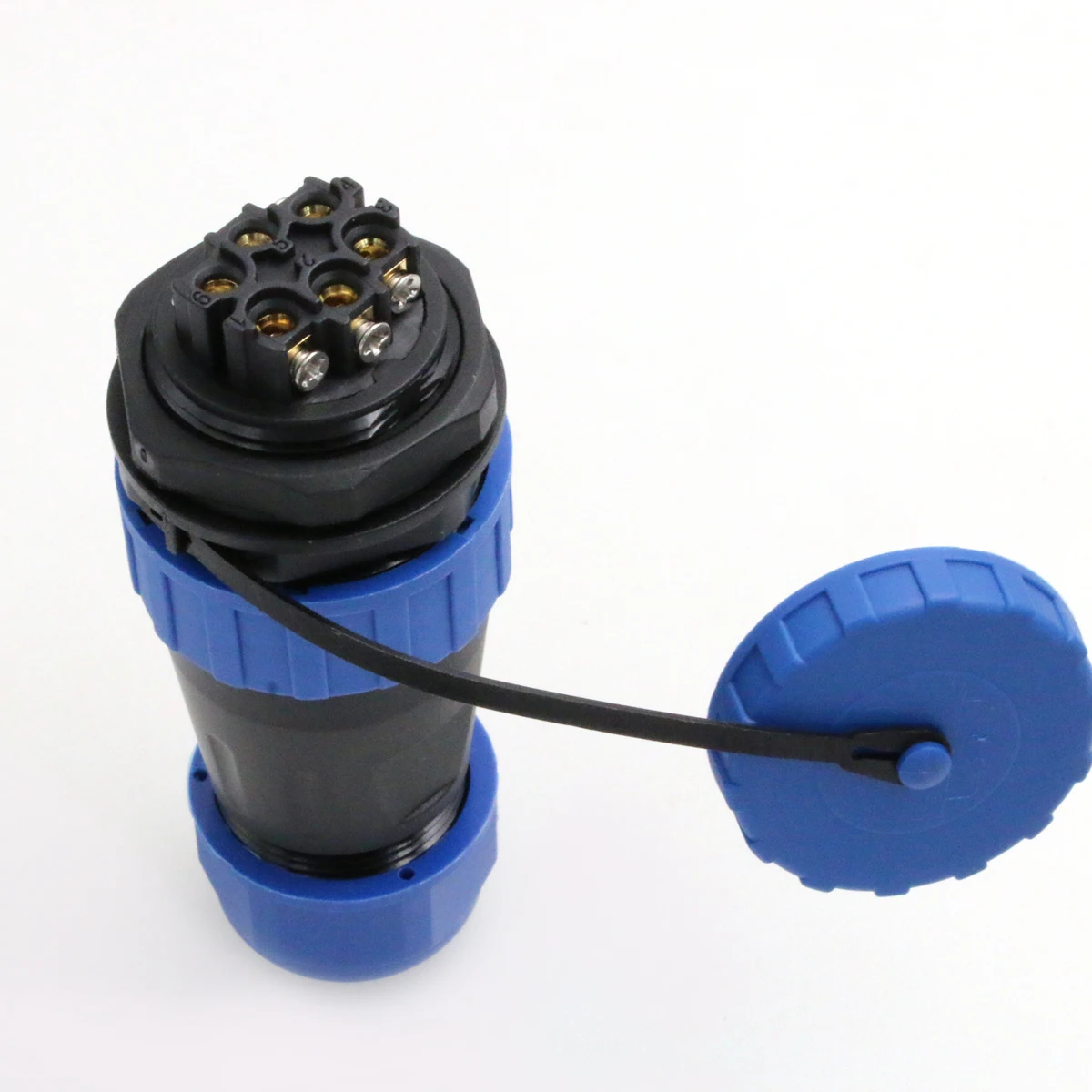 Electrical Wire Connectors IP68 TY28 Back Nut Male Female Conector for Led outdoor Lighting Cable 6 Pin Waterproof Connector