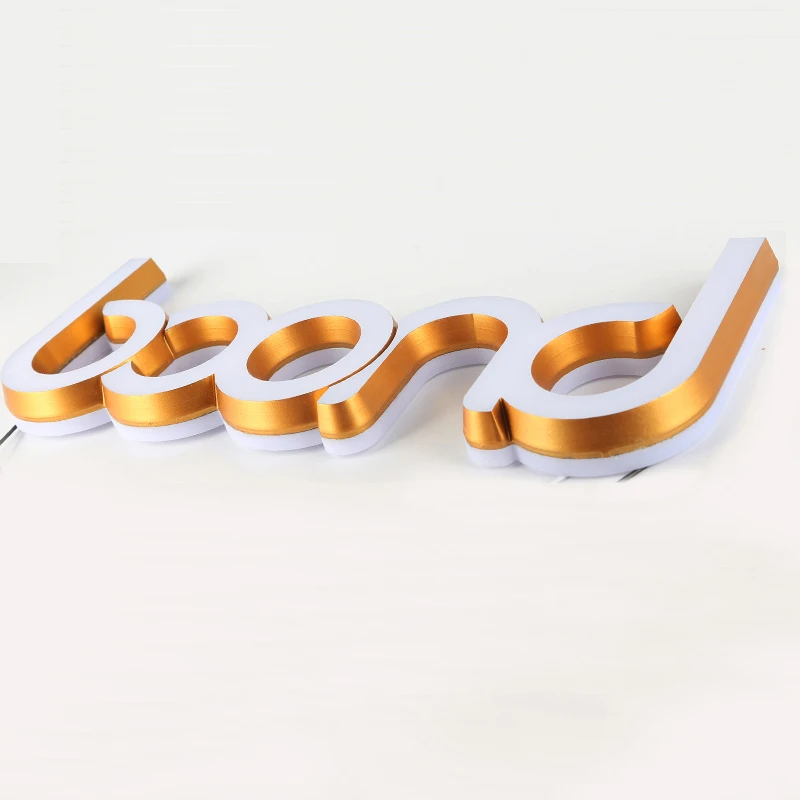 
Customized brand logo front-lit decoration signage for store decor 