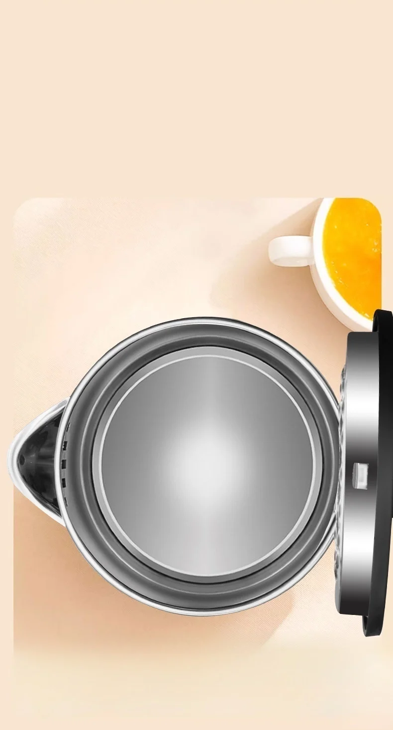 OEM Customizable 1.8L Double Wall Electric Kettle Cordless Teapot Fast Boiler Stainless Steel Portable Home Hotels Tea Glass