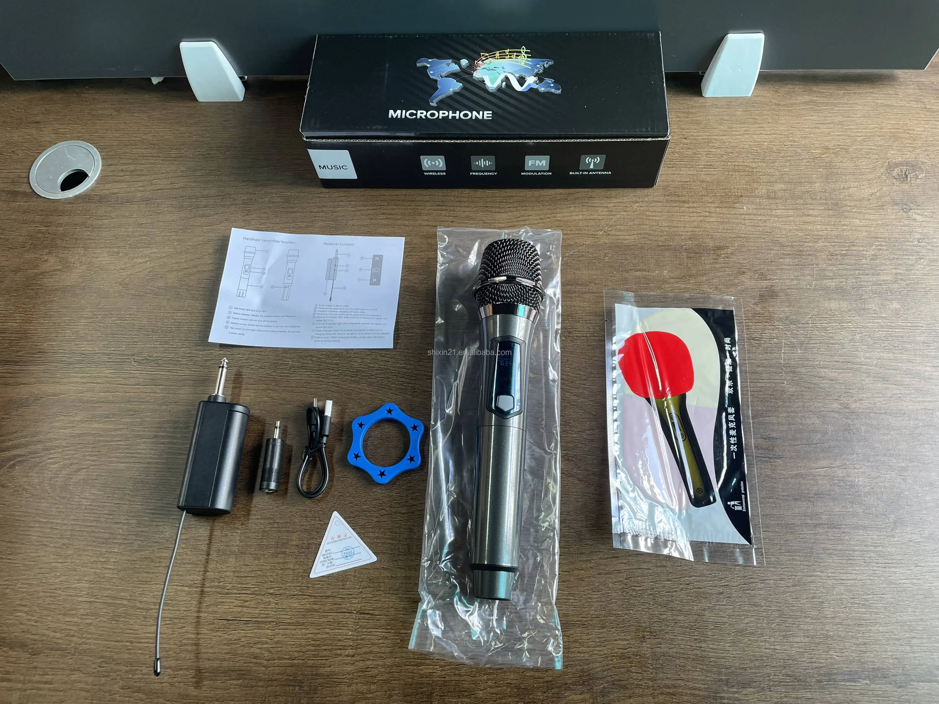 E3 Professional FM Handheld Wireless Dynamic Mic Anti interference microfone Beta Condenser Wireless Microphone