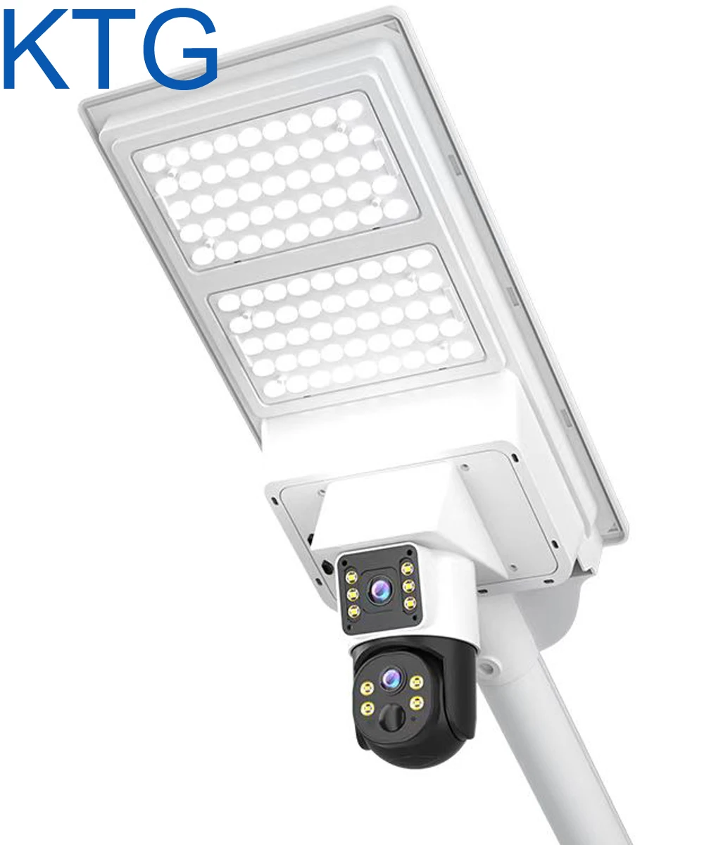 new arrival solar light outdoor waterproof lighting solar street light with 4G WIFI security camera