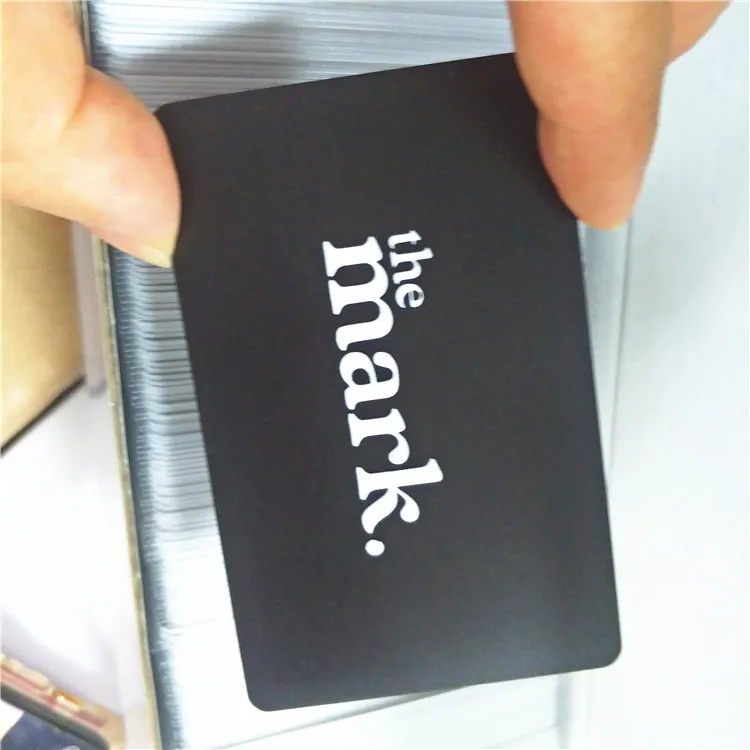 Tap to Go Smart phone use Spot UV print Matte Black Digital NFC Business Card for Modern social media networking