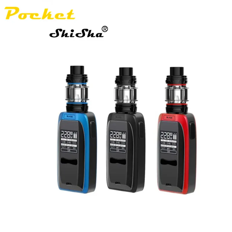 top selling ATVS Electronic-Cigarette-Kit Box Mod Tank Battery Vape 18650 228W with 510-Thread Output-Huge vape