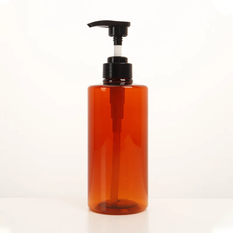 250Ml 8Oz 10Oz Push Type Pet Empty Lotion Pump Cosmetic Bottle With Pump Dispenser For Shampoo Packaging