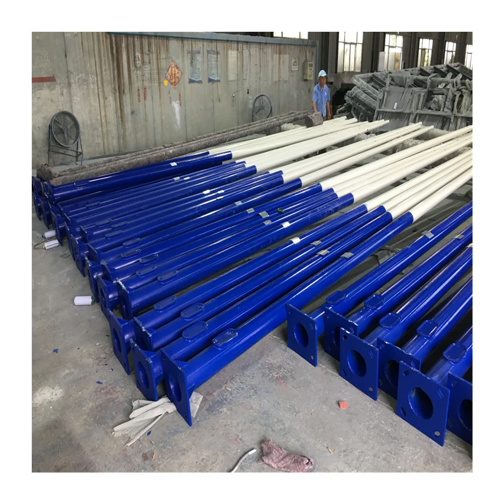 4m 6m 8m 10m 12m Steel Pole Hot Dip Galvanized High Quality Street Light Pole