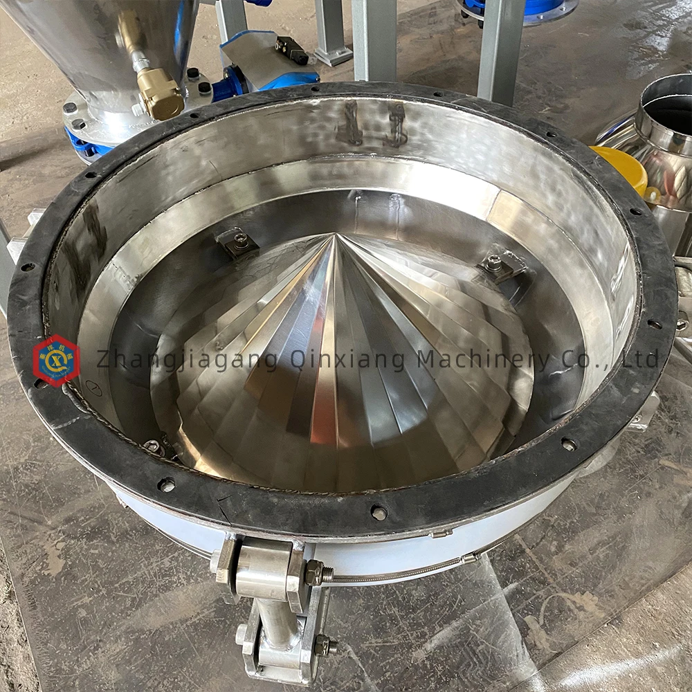 
Vibrating hopper stainless steel activation silo discharging bin welding stainless steel vibrating cone blanking machine 