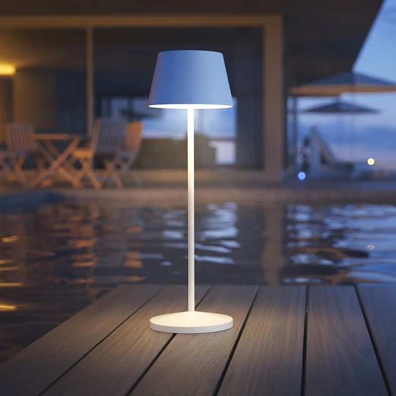 Led Table Lamp Usb Battery Power Hotel Desk Lamp Restaurant Luxury Modern Wireless Lamparas De Mesa Bedside Lamp