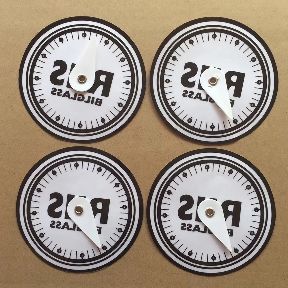 Car Accessories Custom Printing Round Shape Special Parking Disc Euro Parking Clock Parking Timer Sticker