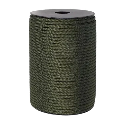Durable Polyester Nylon Parachute Cord 9 Strand 100m Braided Tent Paracord Rope 4mm Nylon Paracord