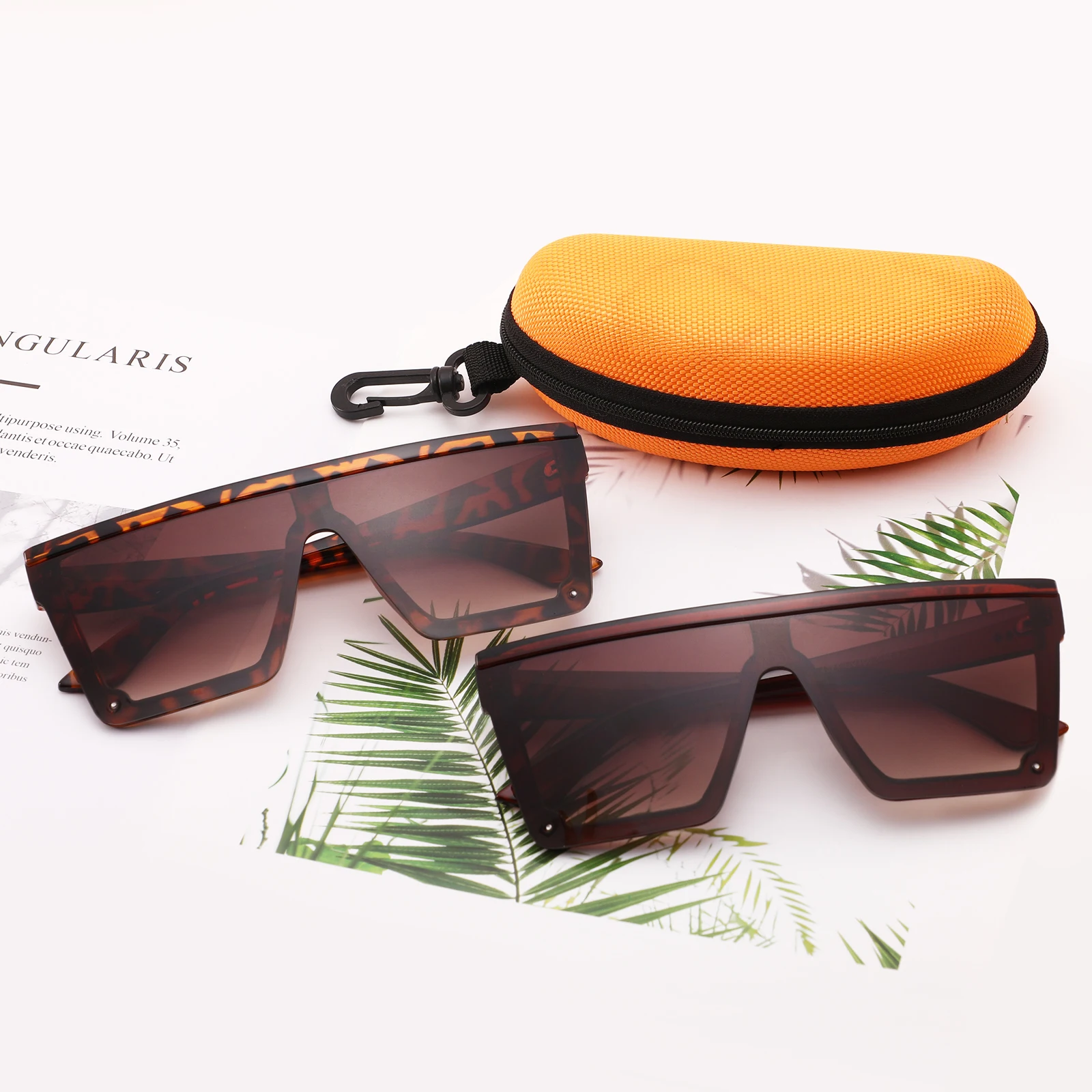 Oversized Rimless Men Fashion Square Sun Glasses Mirror Vintage Retro Glasses Female Sunglasses