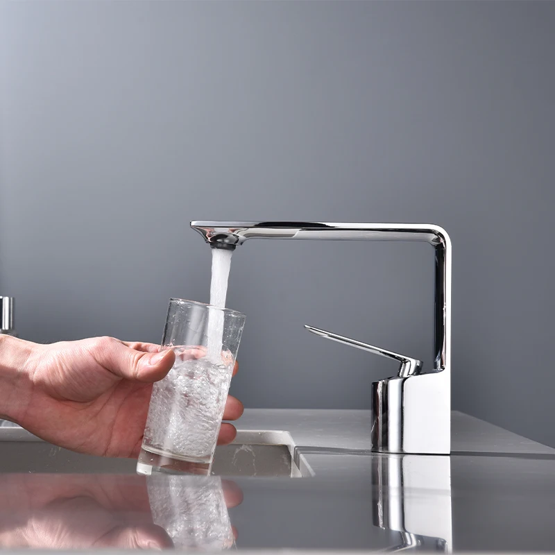 Low Price Wholesale Brass Basin Faucet Bathroom Water Tap Brushed Nickel Chrome Wash Face Basin Faucet