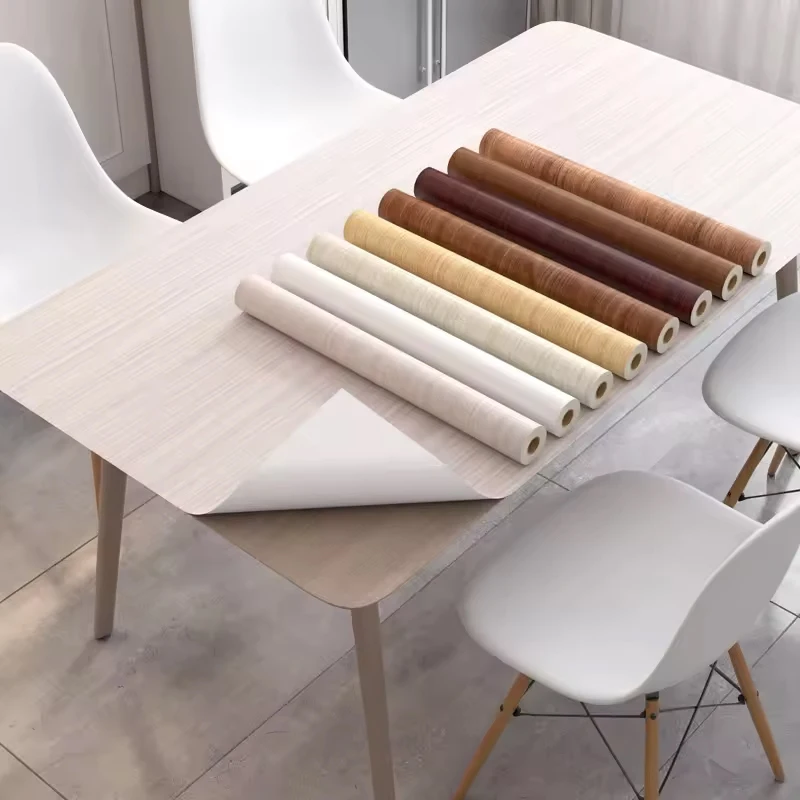 Peel and Stick Waterproof Wallpaper Wood Veneer Lamination PVC Furniture Film Self-adhesive Vinyl