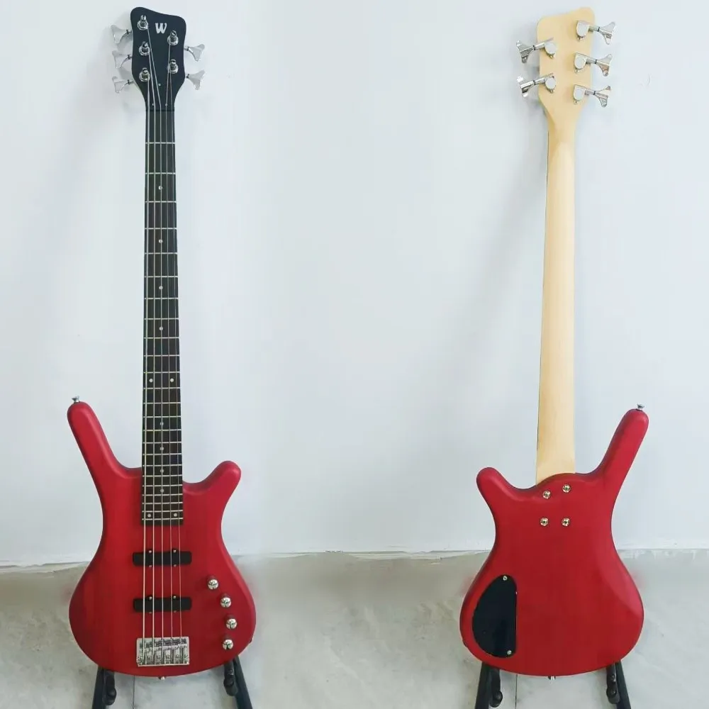 China Music 5 Strings Bass Guitar 4 Strings W Black Maple Neck Electric Bass