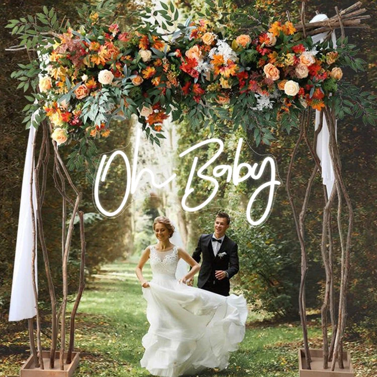 COSUN custom astronauts neon led light neon sign oh baby led sign custom led oh baby sign for baby shower