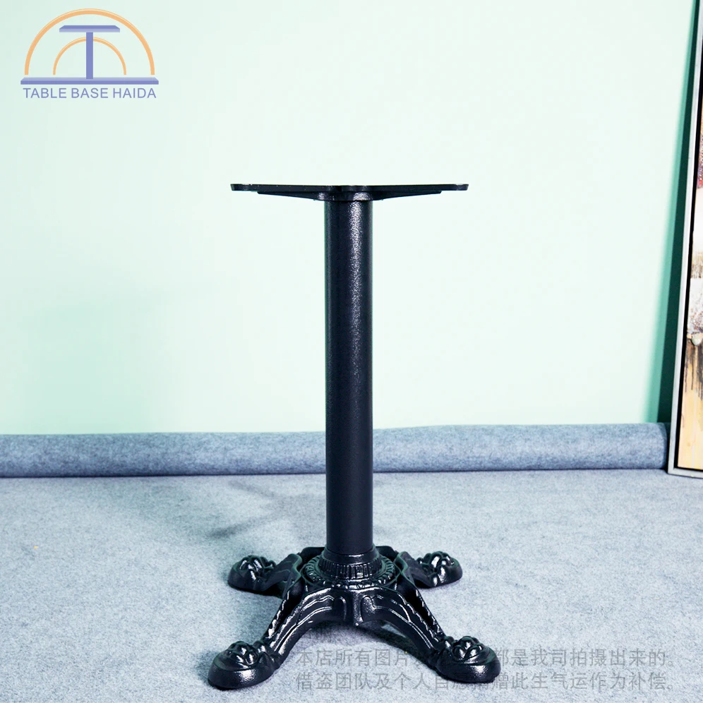 Popular sale low price patio cast iron dining four table legs