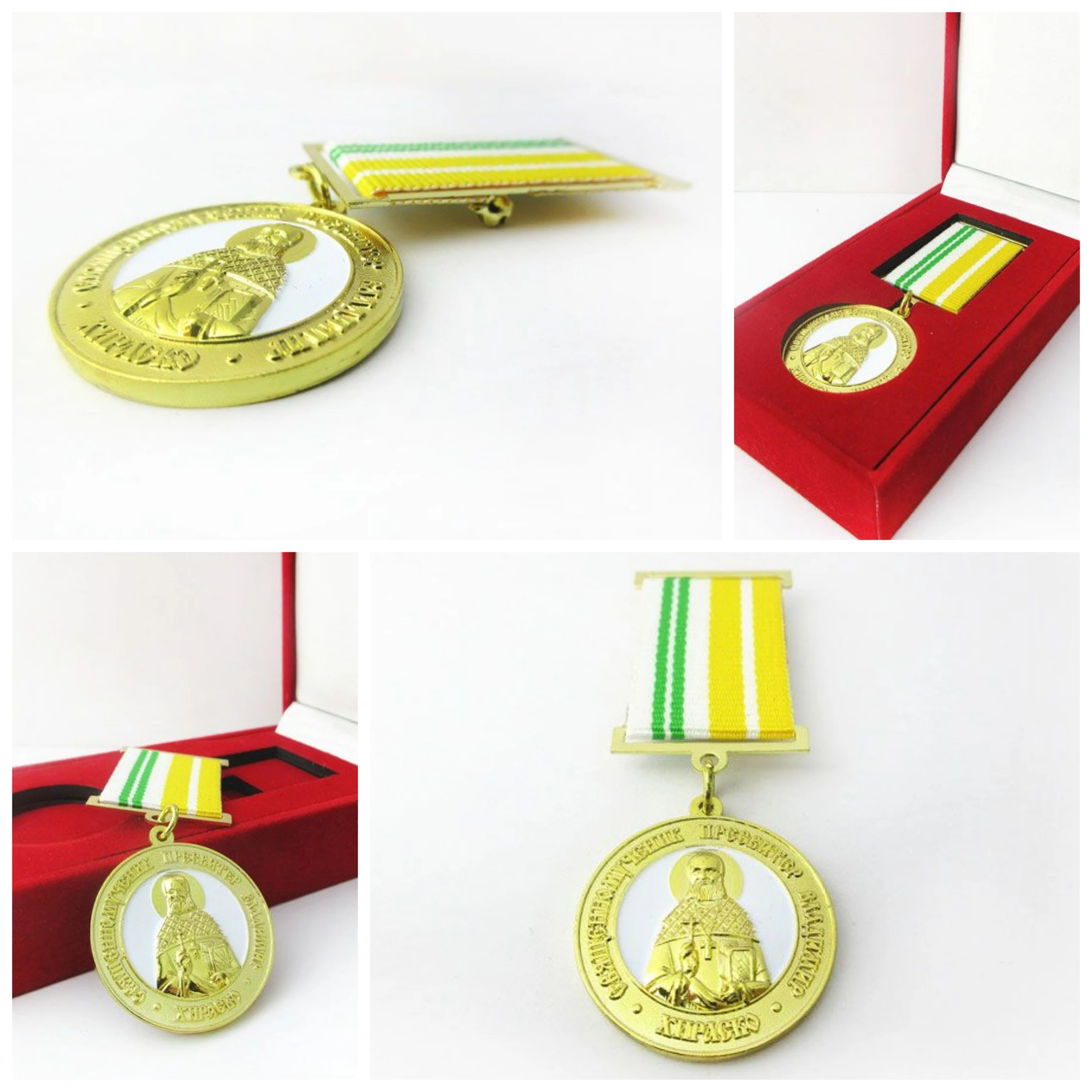 Custom made chest badge medallion 3D zinc alloy commemorative enamel metal award sport honor medal with velvet box