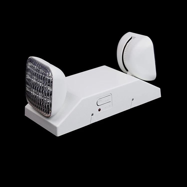 Wholesale Twin Spot 110-240vac  2 Head Lithium Battery Led Emergency Light Exit Twin Spot Size Indoor Emergency Flood Lights