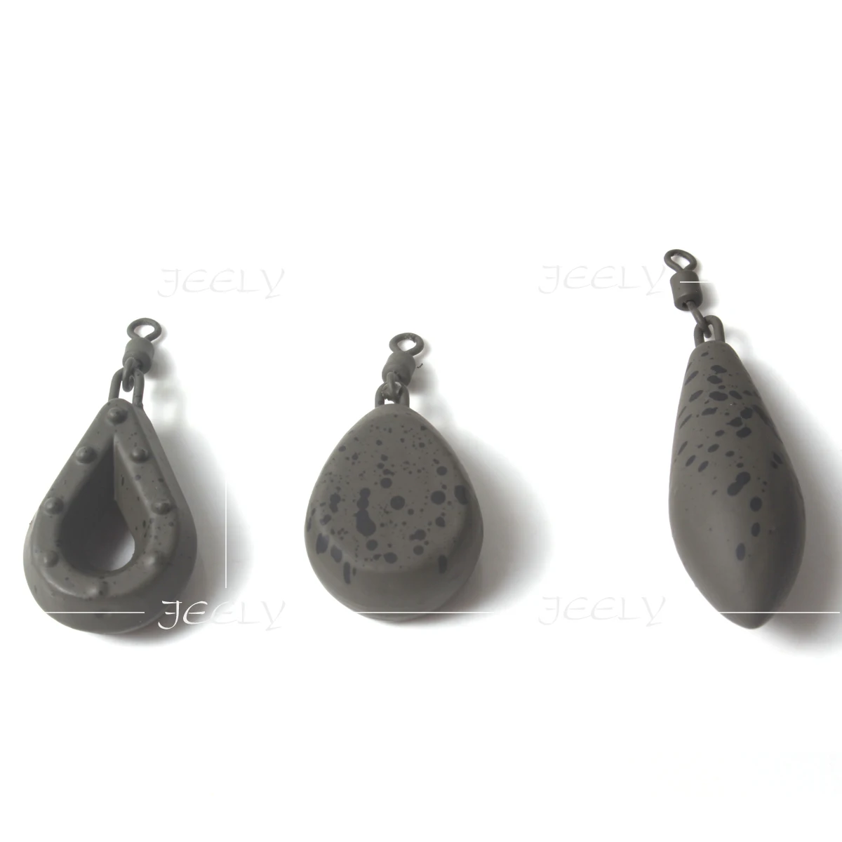 Carp fishing Lead Weights Coated Gripper Carp Lead Sinkers Flat Pear Inline Leads