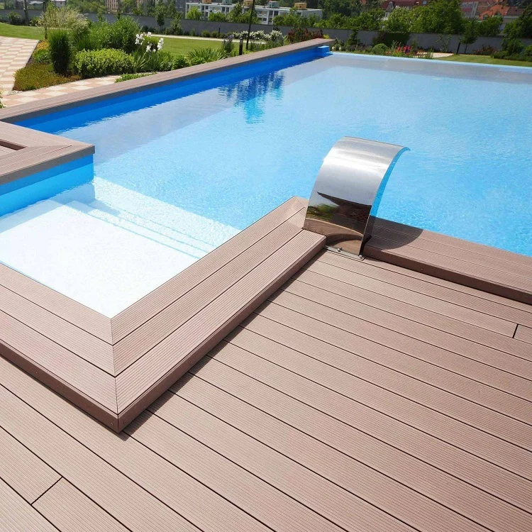 Engineered wood wpc outdoor decking Deck Boards wpc timber terasa flooring board