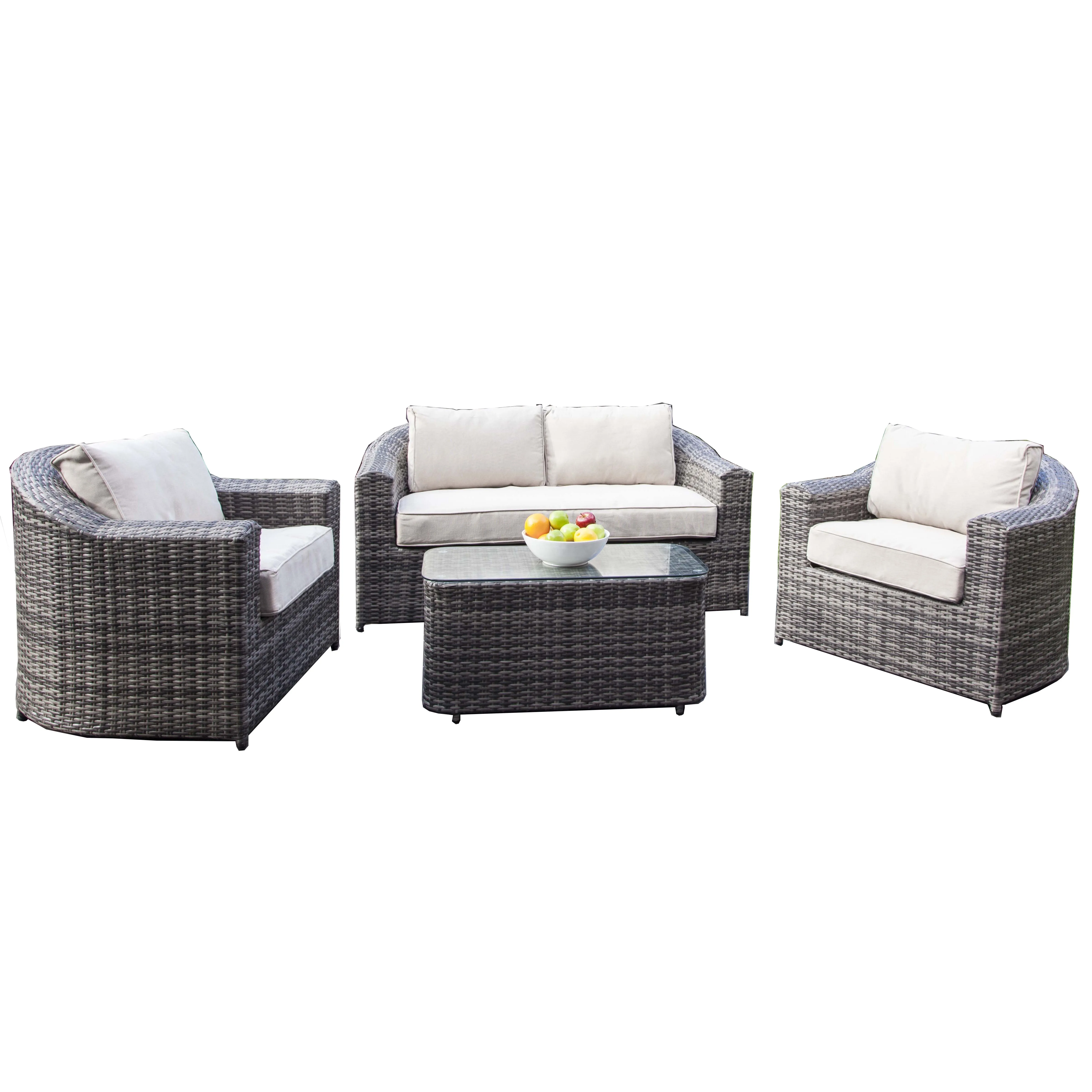Hand-made Living Room Sofa Luxury Rattan Indoor