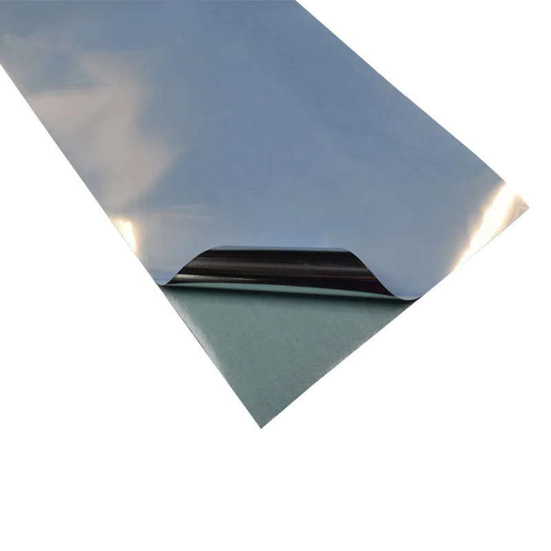 High quality custom printing glossy sliver self adhesive waterproof vinyl sticker label