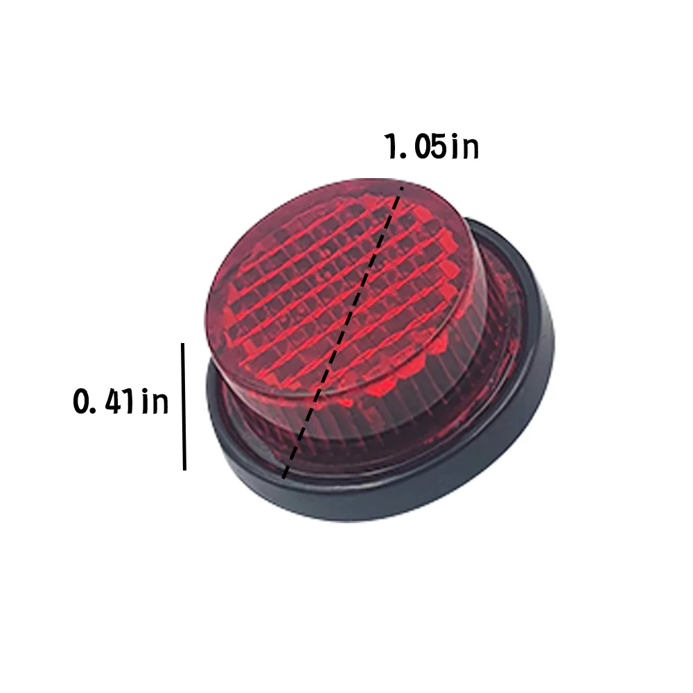 24mm Small Plastic Small Round Reflex Reflector Tape Screw Design for KM216