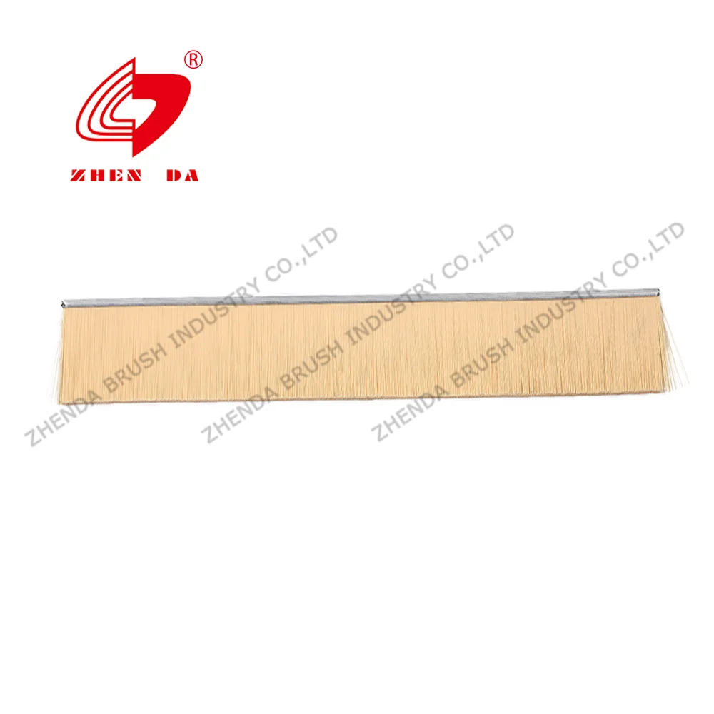 Dustproof Hollow Metal Doors Premium Aluminum Brush Door Sweep Brush Strip