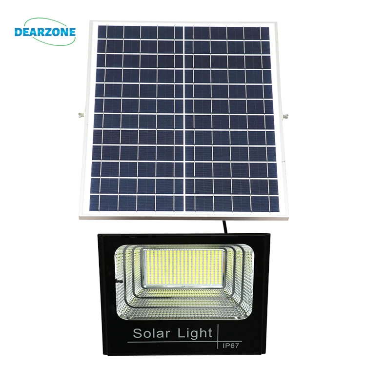 Dearzone 50w 100w 200w 300w 400w 500W solar flood light 1000w outdoor